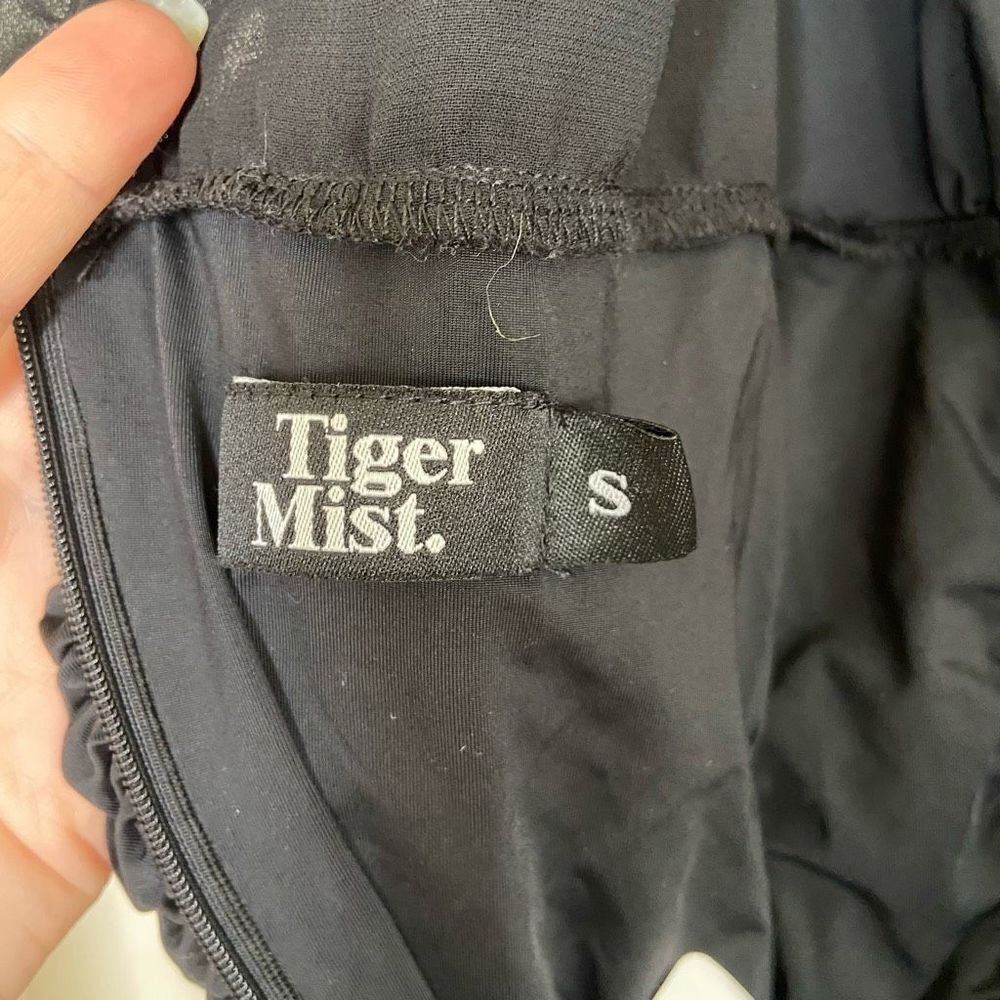 Tiger Mist Magnolia Ruched Bodycon Mini Dress Black Small - Picture 9 of 10